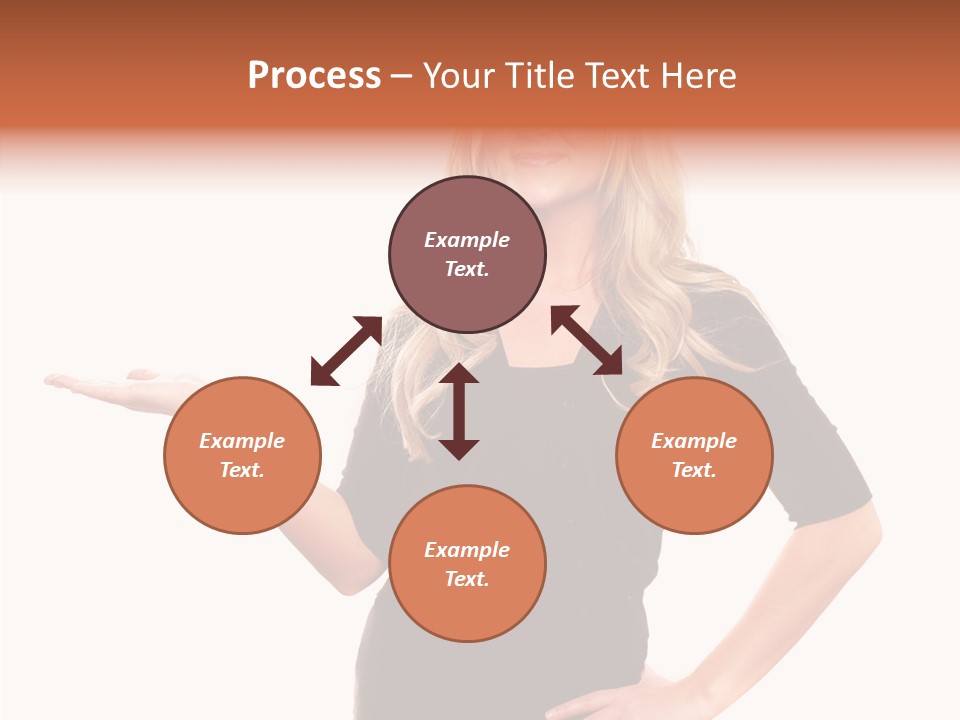 Female Help Two PowerPoint Template