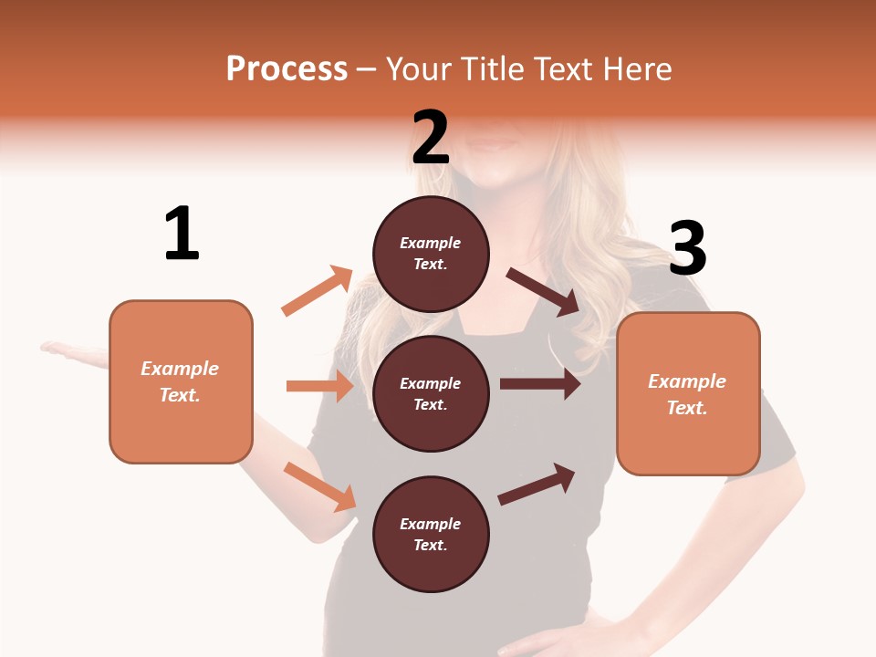 Female Help Two PowerPoint Template