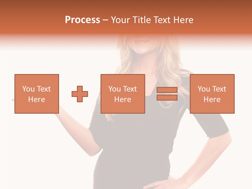 Female Help Two PowerPoint Template