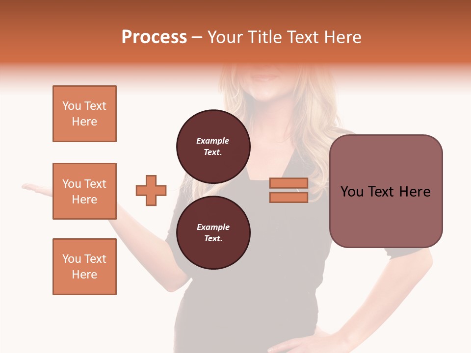 Female Help Two PowerPoint Template