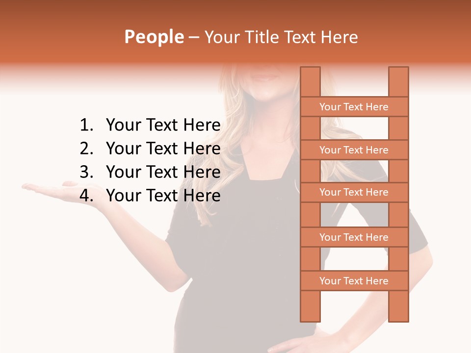Female Help Two PowerPoint Template