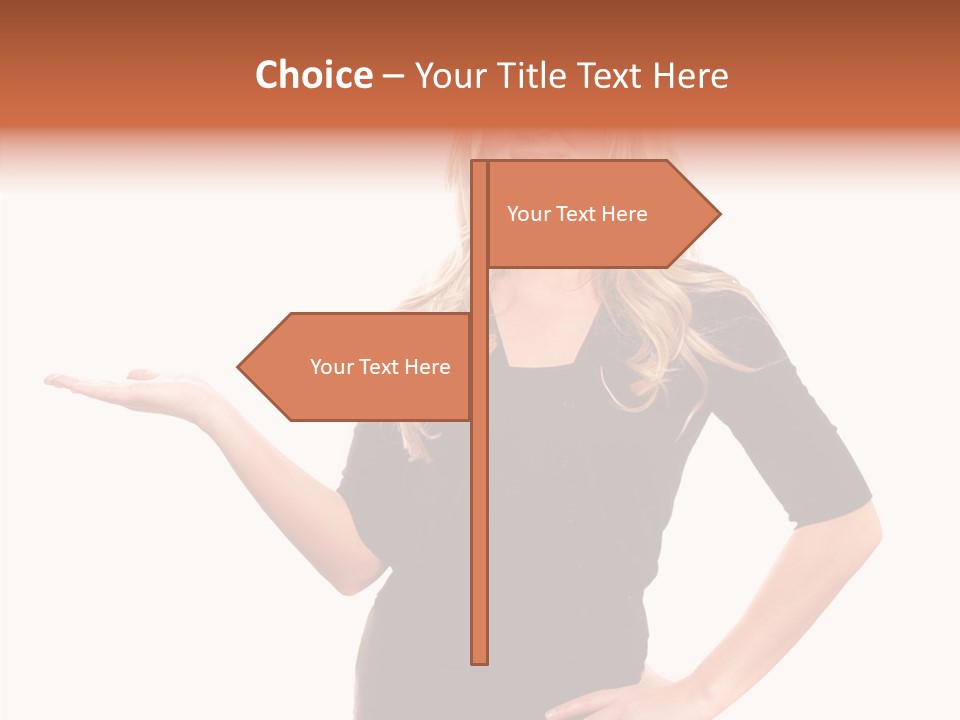 Female Help Two PowerPoint Template