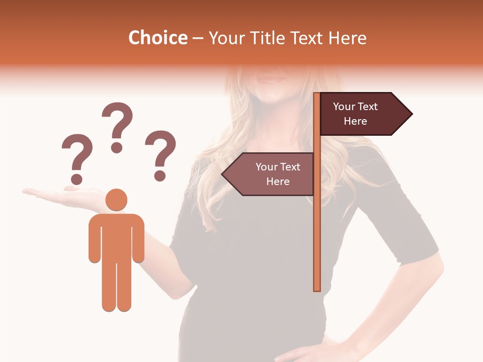 Female Help Two PowerPoint Template
