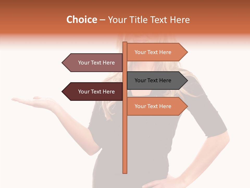 Female Help Two PowerPoint Template
