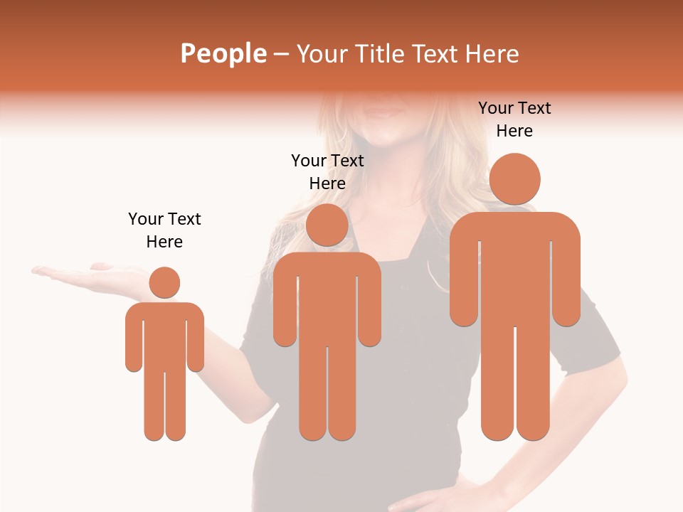 Female Help Two PowerPoint Template