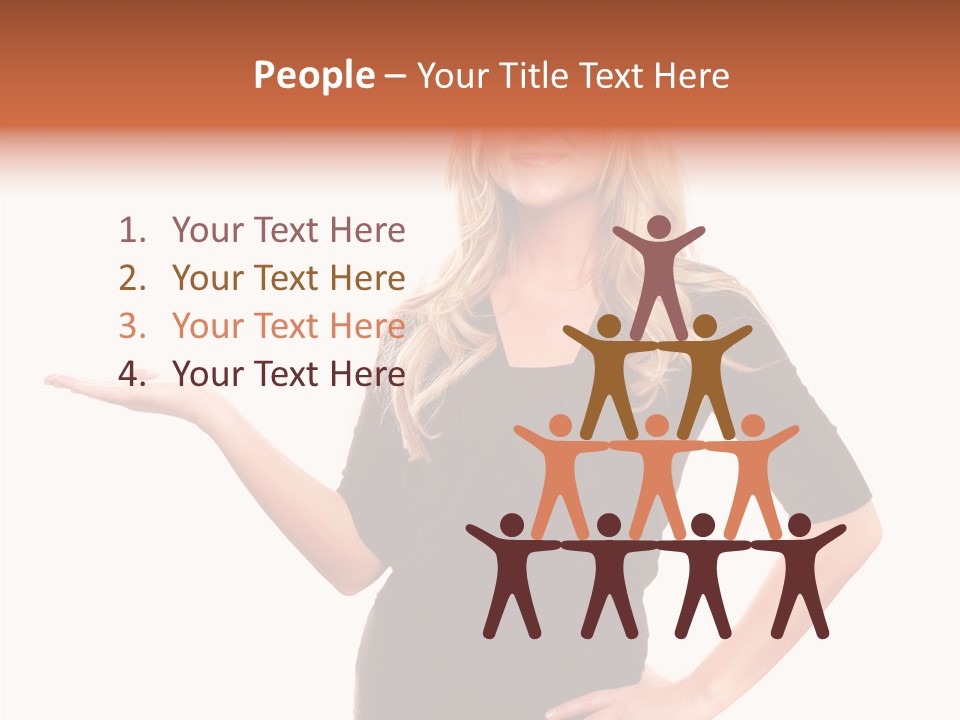 Female Help Two PowerPoint Template