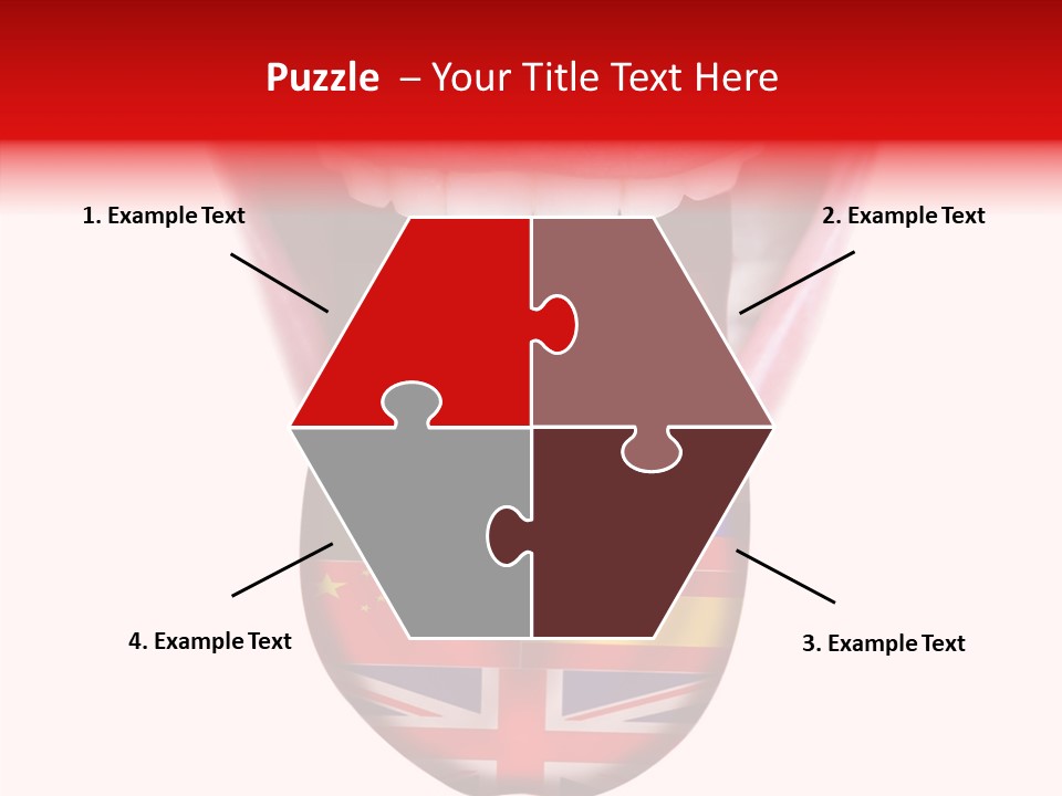 Female Hand Assist PowerPoint Template