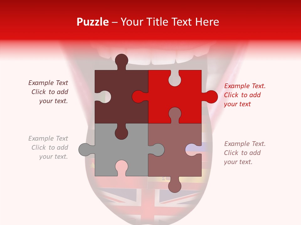 Female Hand Assist PowerPoint Template