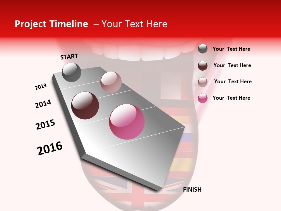 Female Hand Assist PowerPoint Template