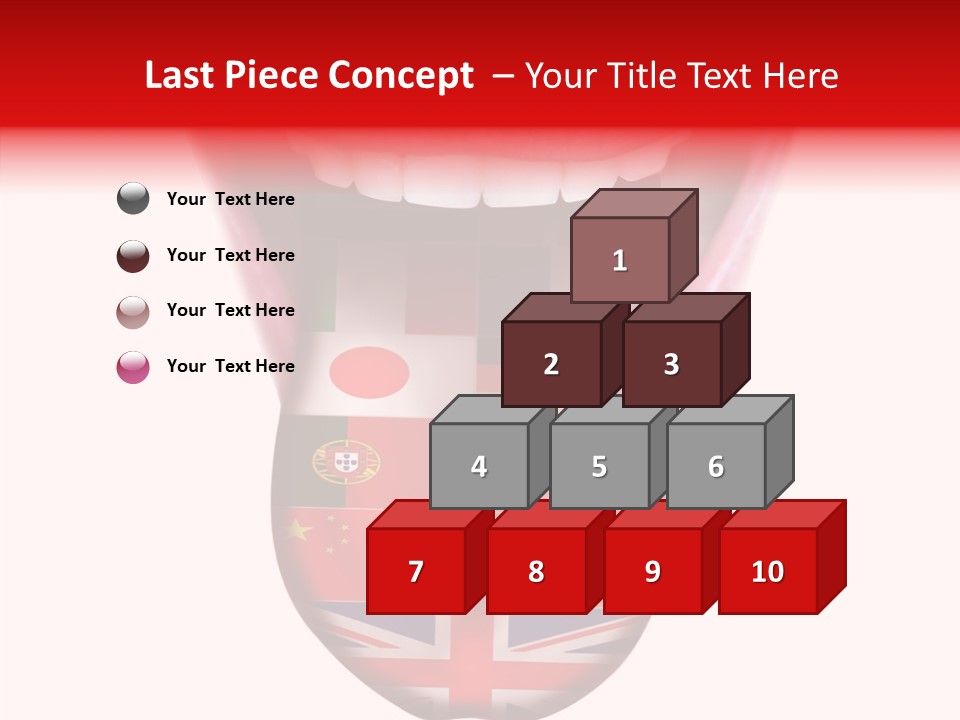 Female Hand Assist PowerPoint Template