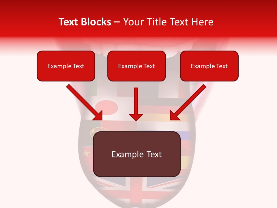 Female Hand Assist PowerPoint Template