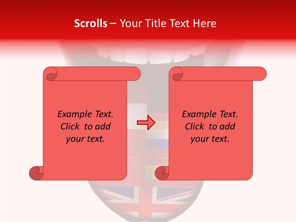 Female Hand Assist PowerPoint Template