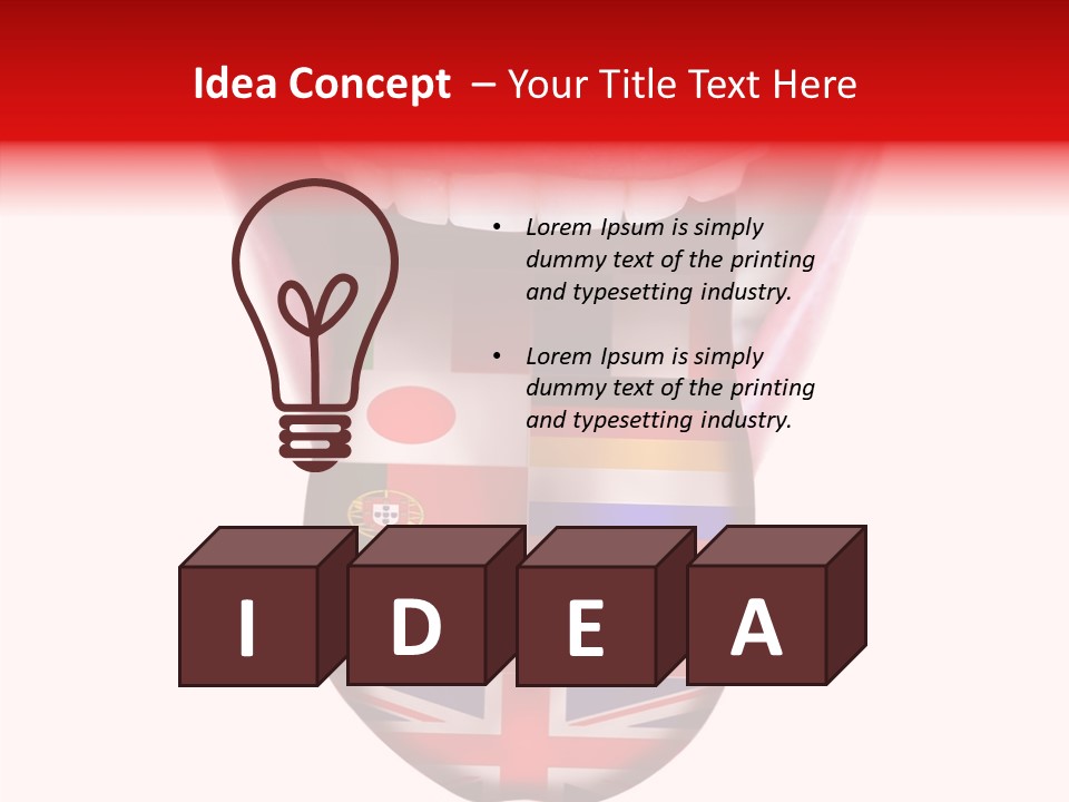 Female Hand Assist PowerPoint Template