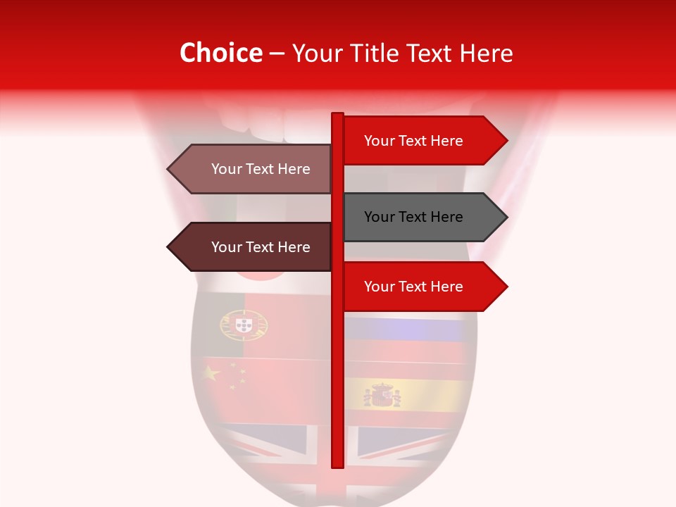 Female Hand Assist PowerPoint Template