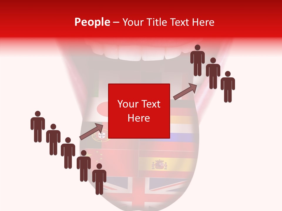 Female Hand Assist PowerPoint Template