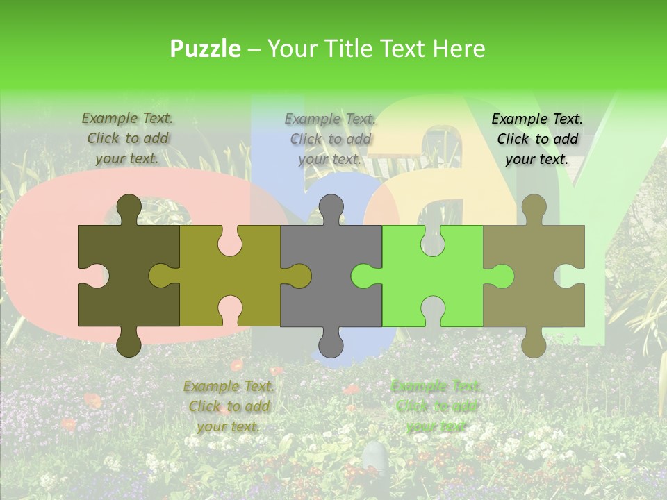 Grandmother Finger Two PowerPoint Template