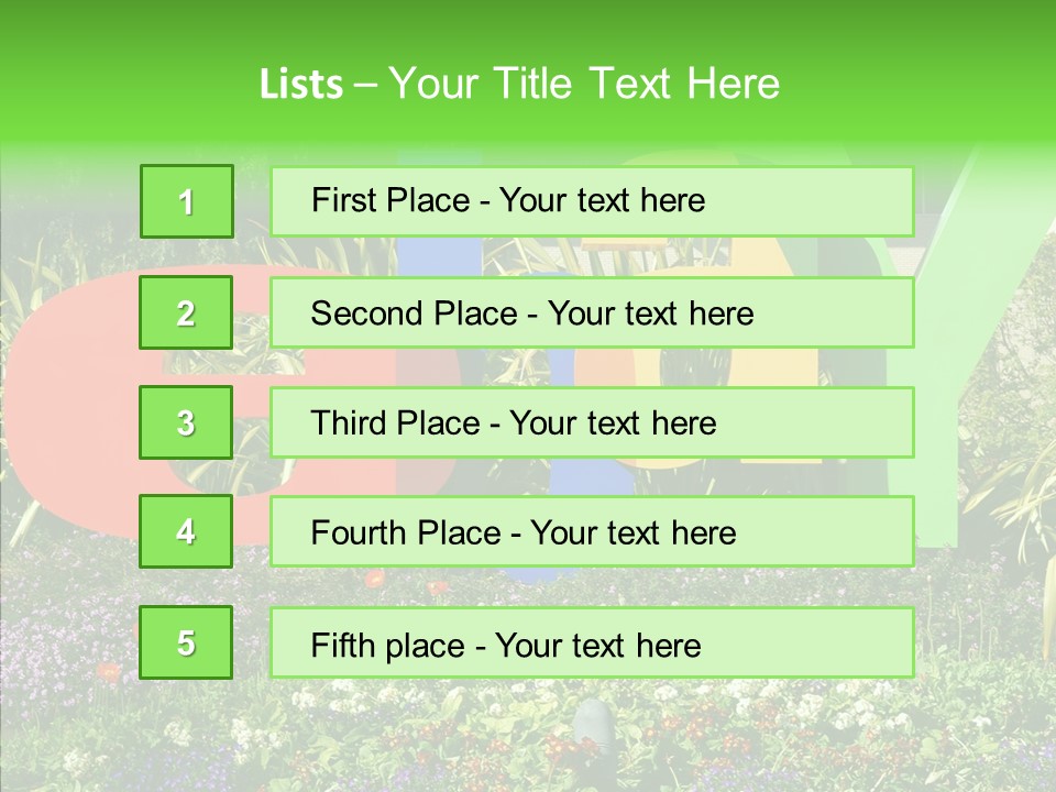 Grandmother Finger Two PowerPoint Template