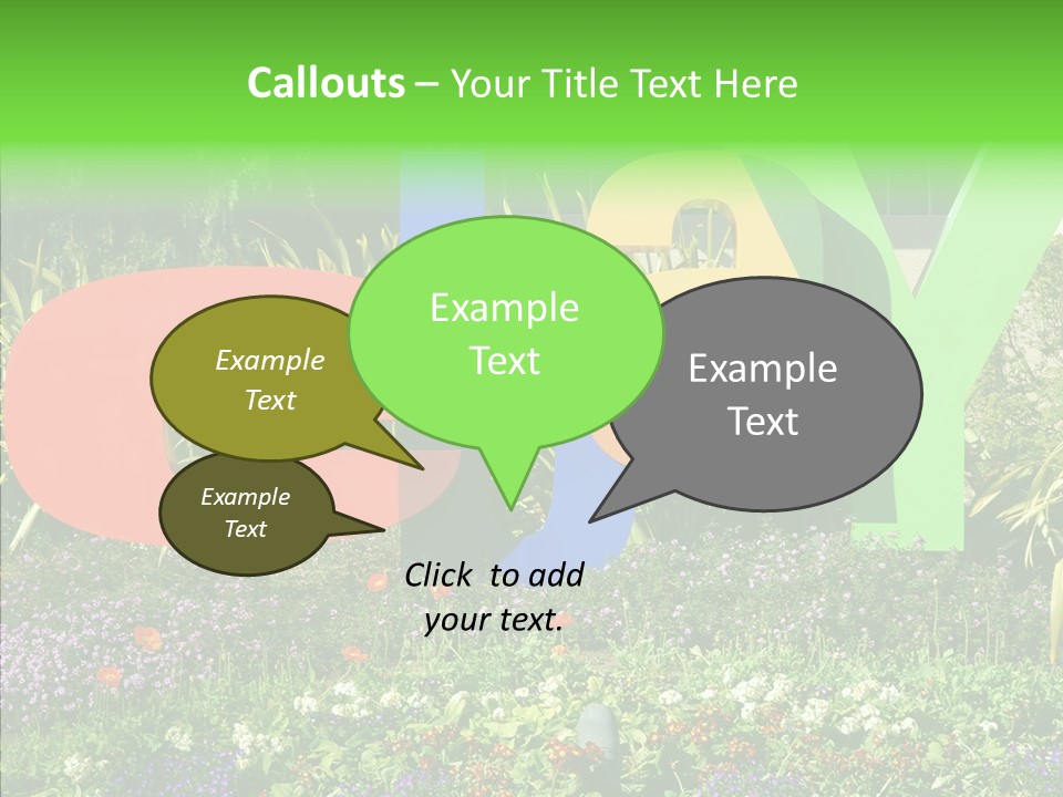 Grandmother Finger Two PowerPoint Template