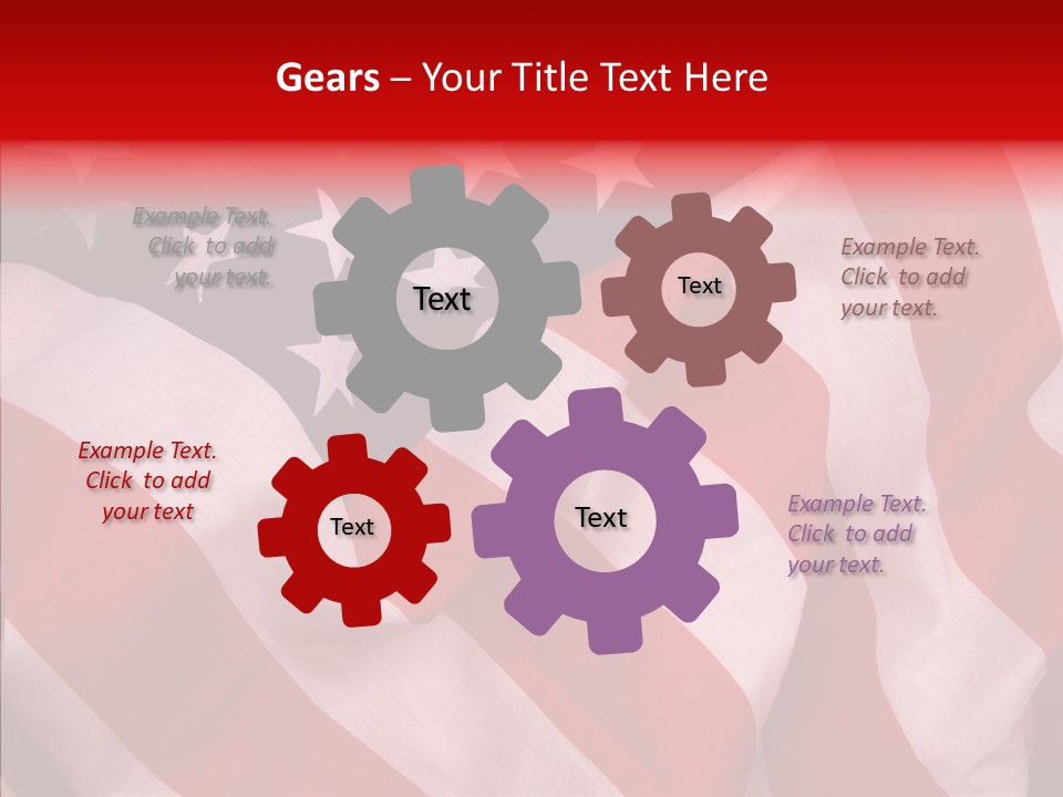 White Background Sharing Elder PowerPoint Template