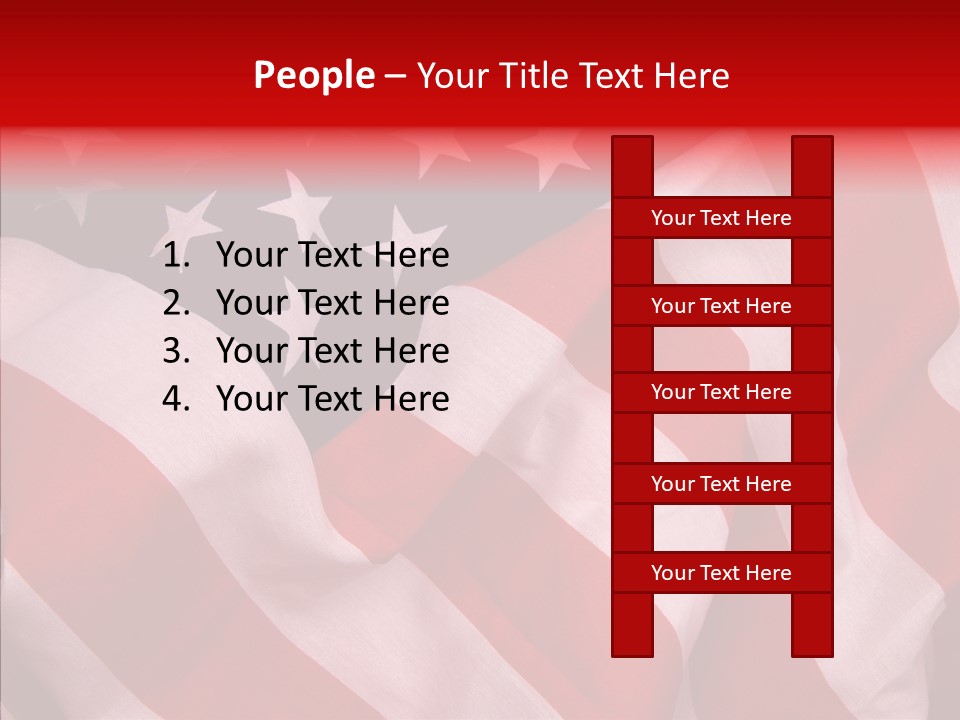 White Background Sharing Elder PowerPoint Template