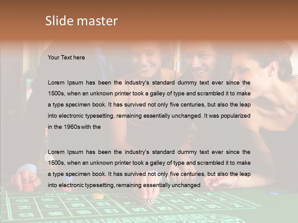 Elderly White Background PowerPoint Template