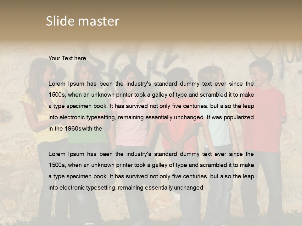 Young Closeup Women PowerPoint Template