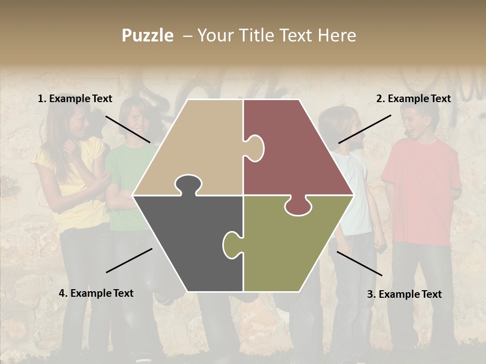 Young Closeup Women PowerPoint Template