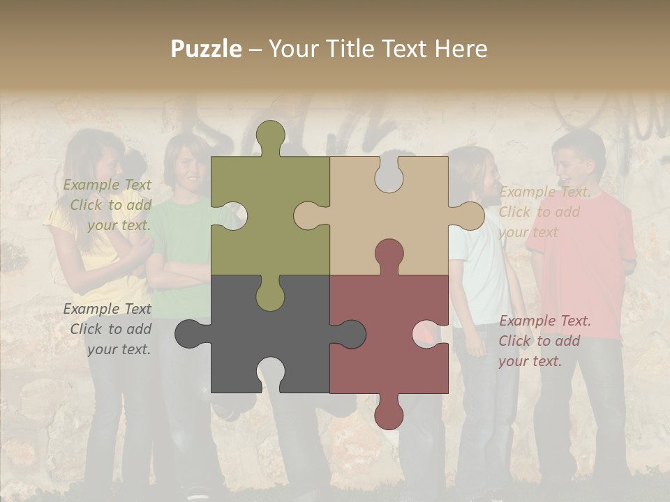 Young Closeup Women PowerPoint Template