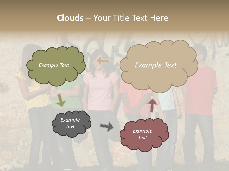 Young Closeup Women PowerPoint Template