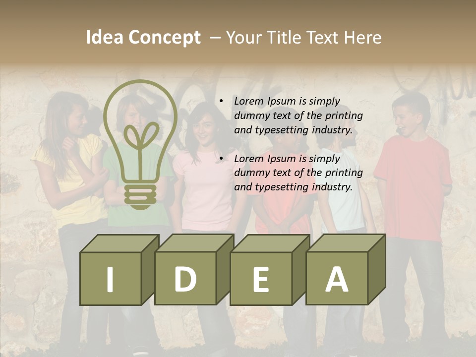 Young Closeup Women PowerPoint Template