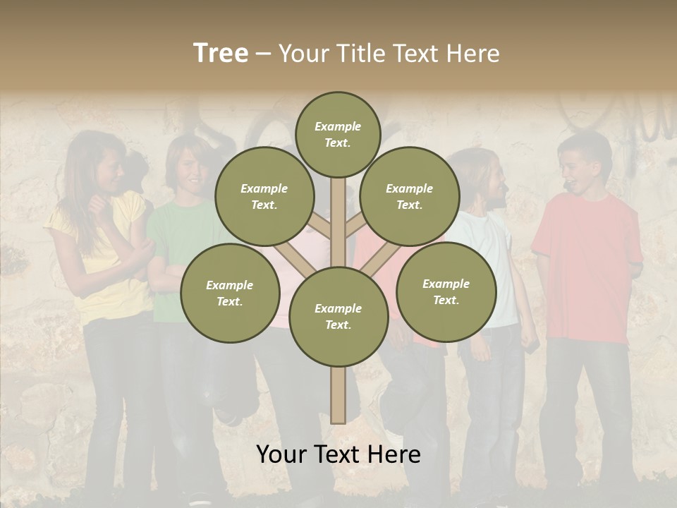 Young Closeup Women PowerPoint Template