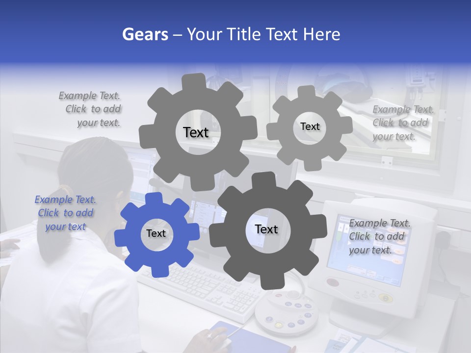 Assistance Hand White Background PowerPoint Template