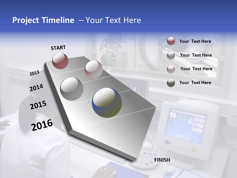 Assistance Hand White Background PowerPoint Template