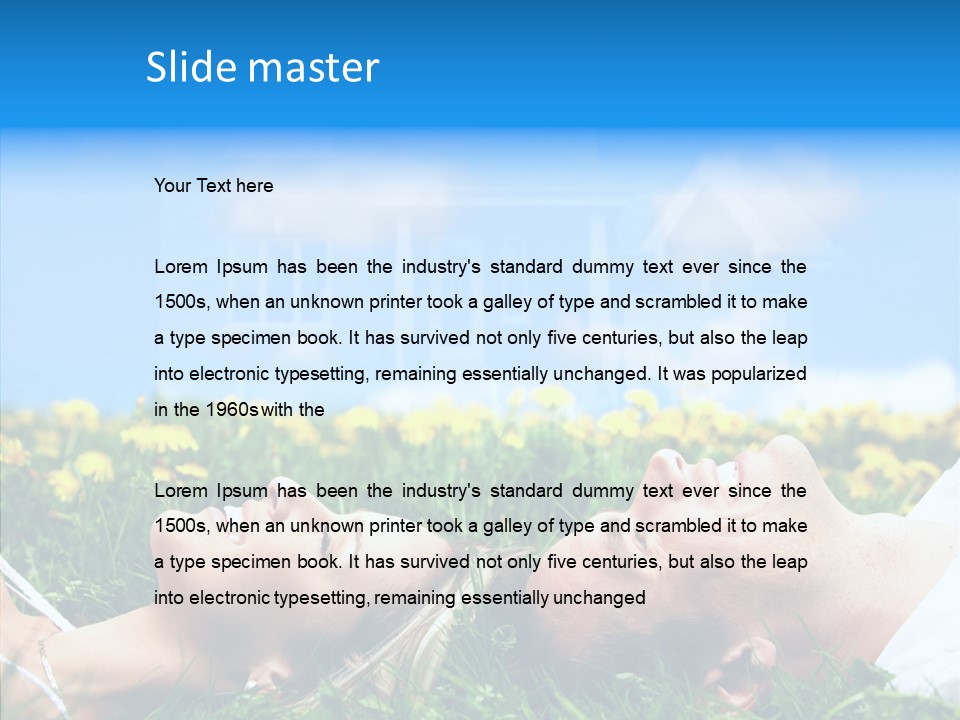 Finger Women Holding Hands PowerPoint Template