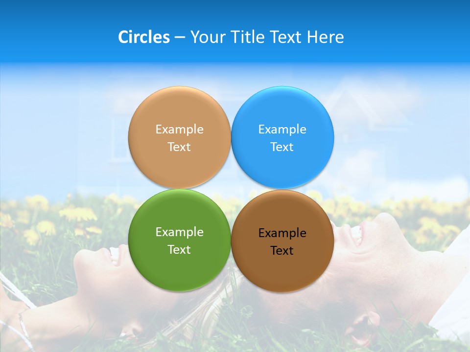 Finger Women Holding Hands PowerPoint Template