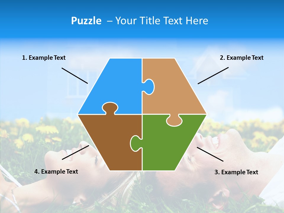 Finger Women Holding Hands PowerPoint Template