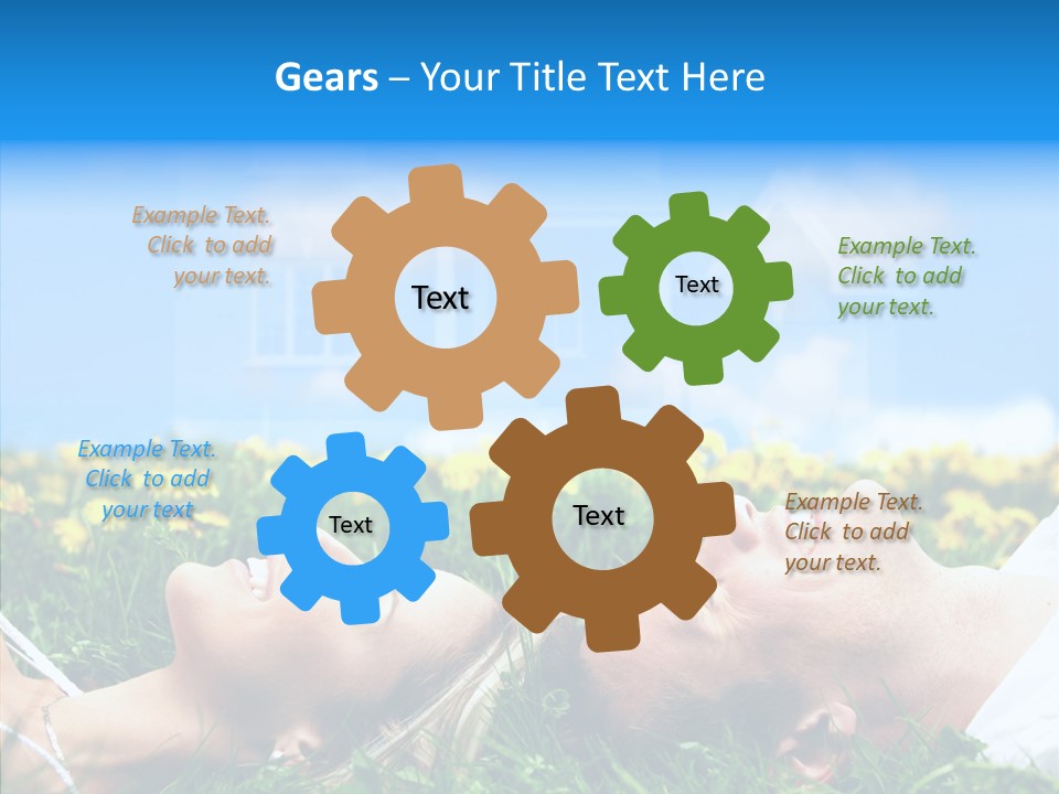 Finger Women Holding Hands PowerPoint Template