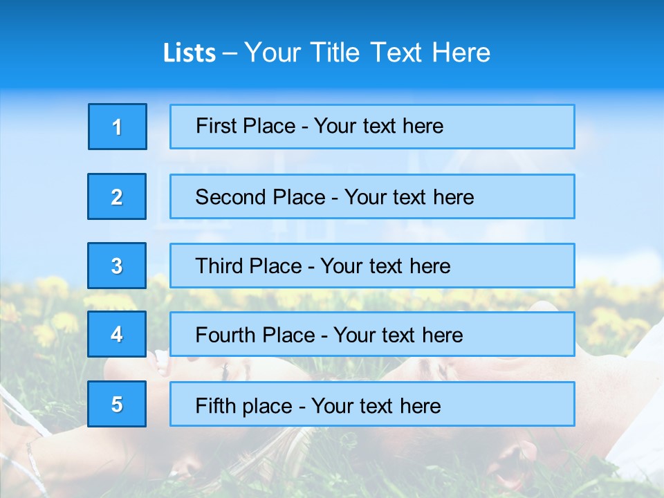 Finger Women Holding Hands PowerPoint Template