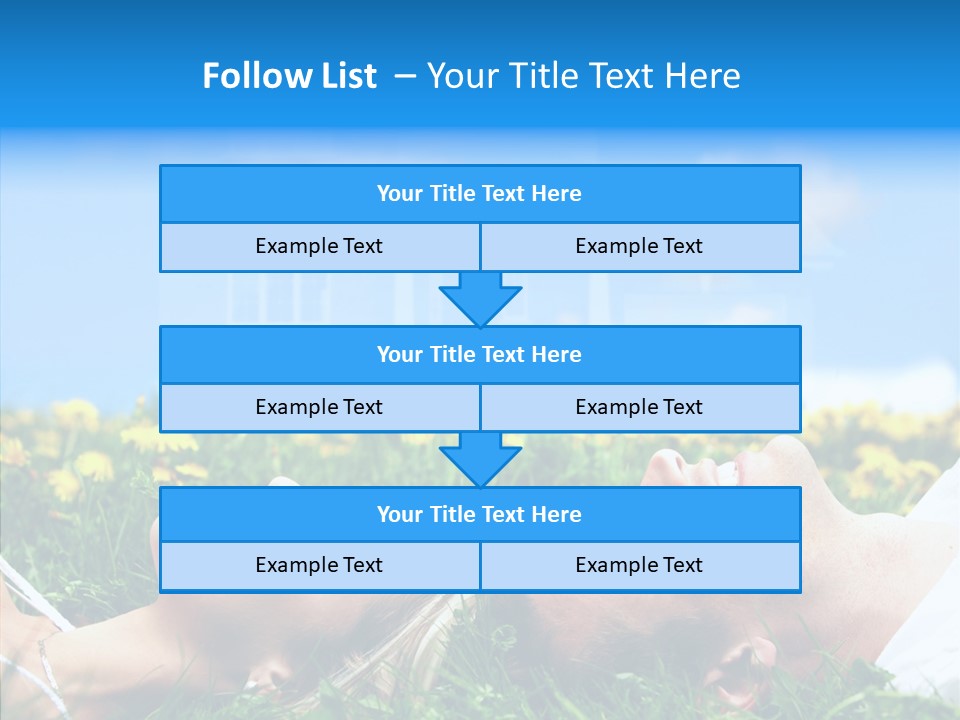 Finger Women Holding Hands PowerPoint Template