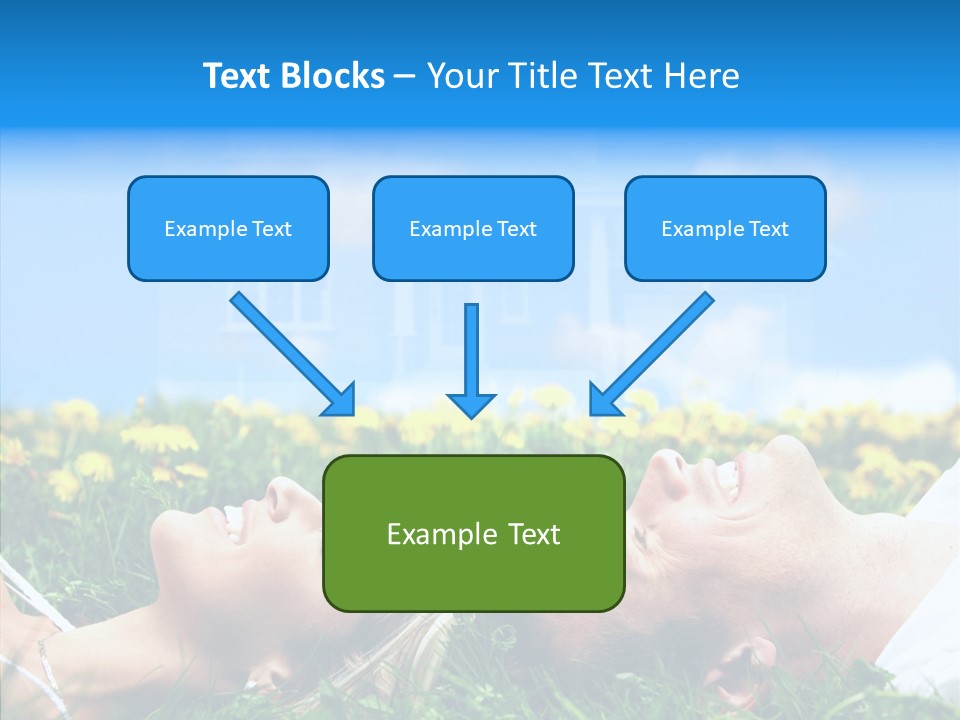 Finger Women Holding Hands PowerPoint Template