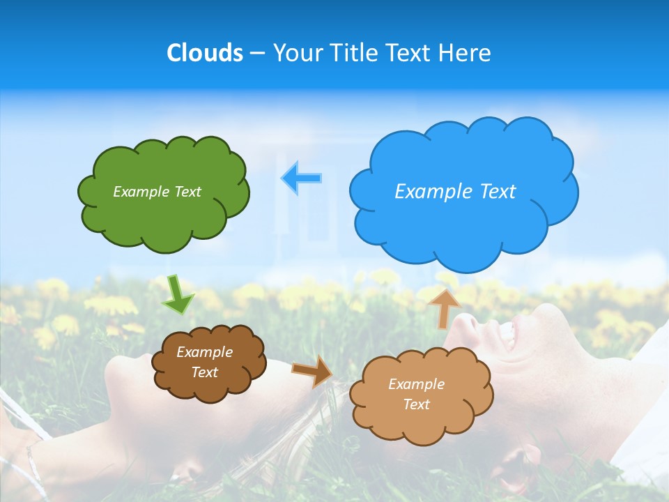 Finger Women Holding Hands PowerPoint Template