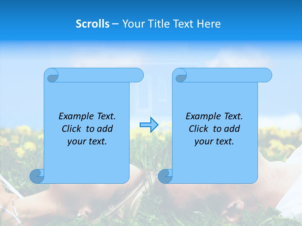 Finger Women Holding Hands PowerPoint Template