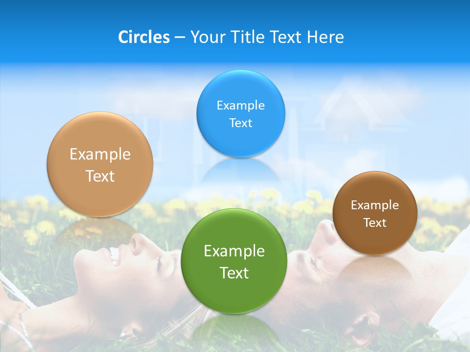 Finger Women Holding Hands PowerPoint Template