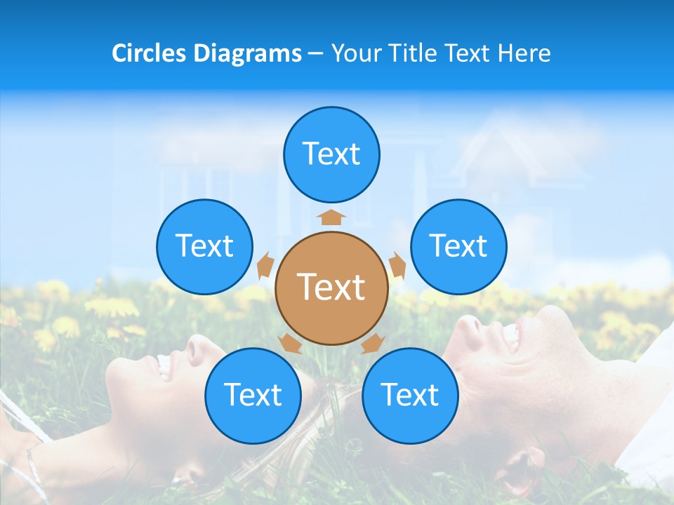 Finger Women Holding Hands PowerPoint Template