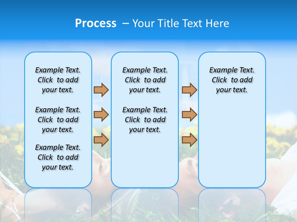 Finger Women Holding Hands PowerPoint Template