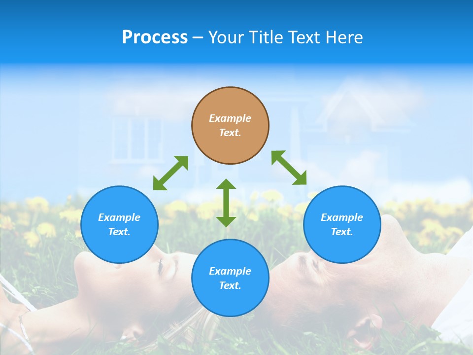 Finger Women Holding Hands PowerPoint Template