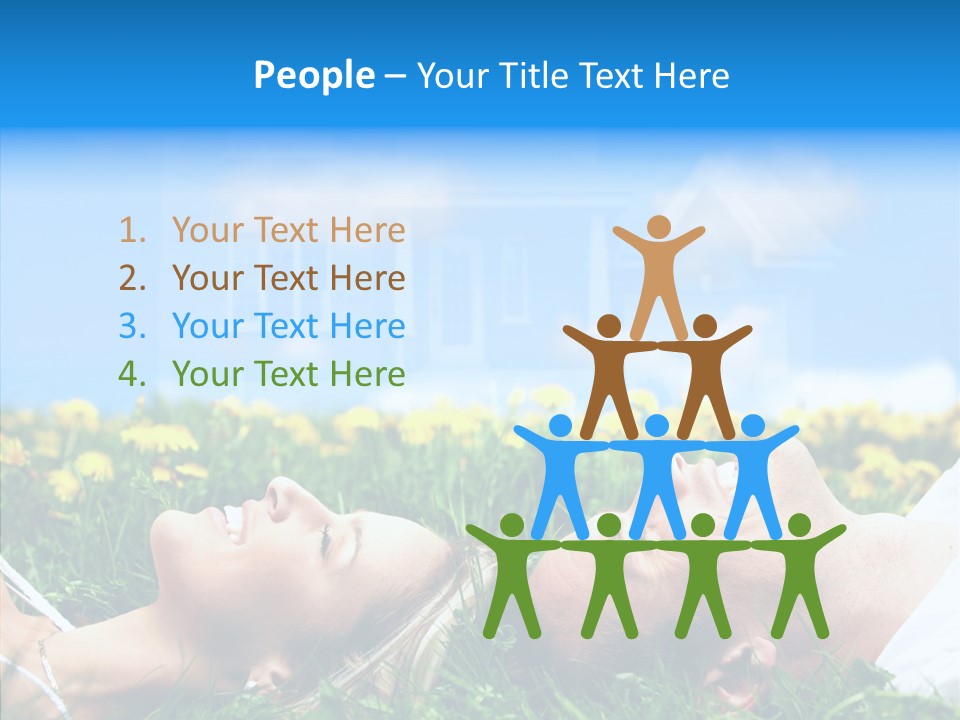 Finger Women Holding Hands PowerPoint Template