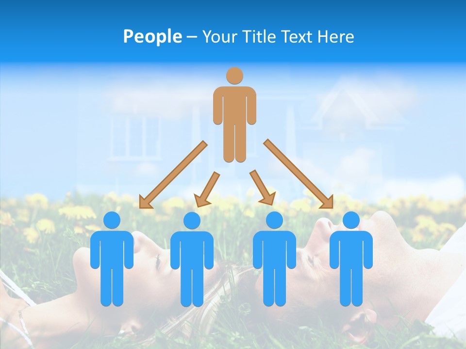 Finger Women Holding Hands PowerPoint Template