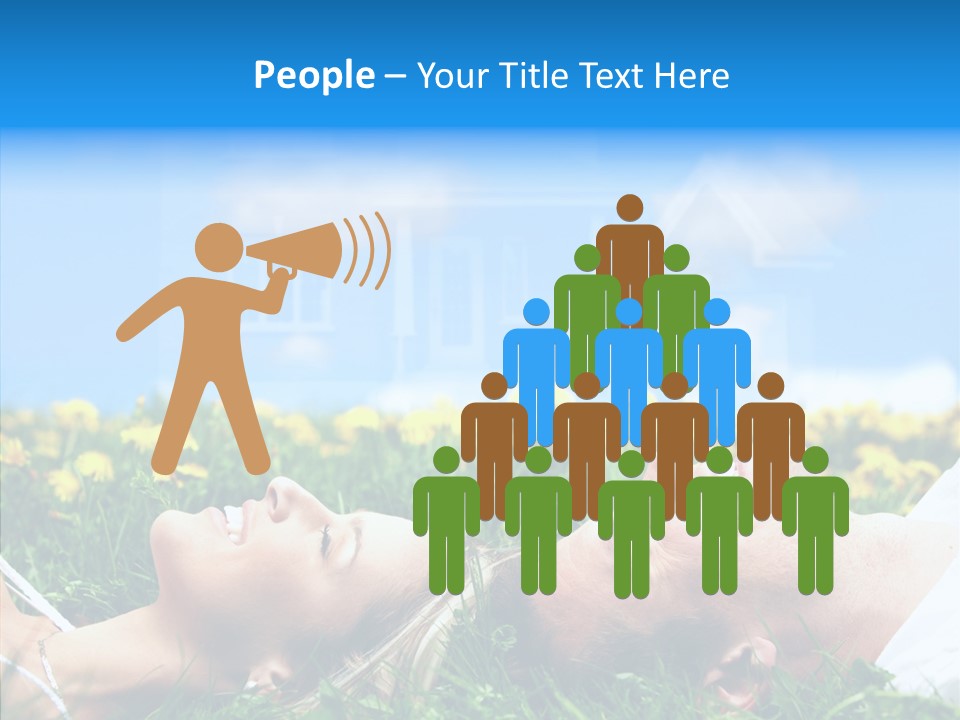 Finger Women Holding Hands PowerPoint Template