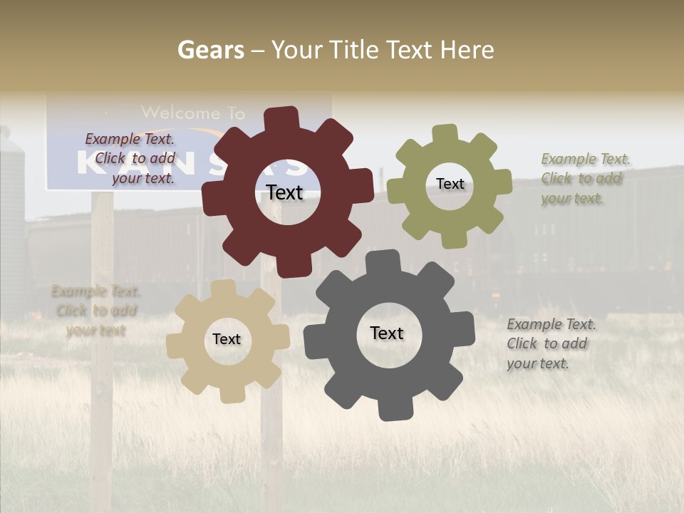 Assistance White Background Two PowerPoint Template